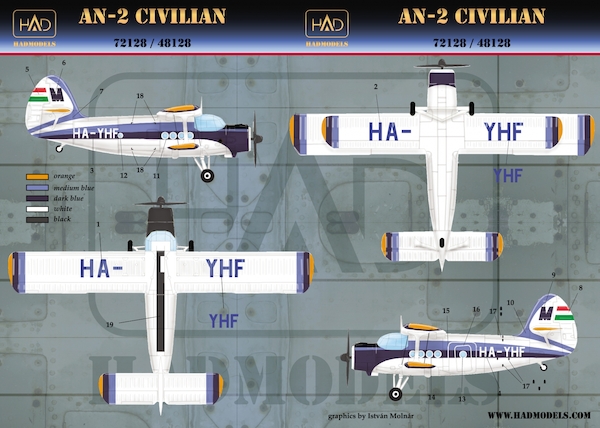 Antonov AN2 Civilian (HA-YHF)  HAD48128