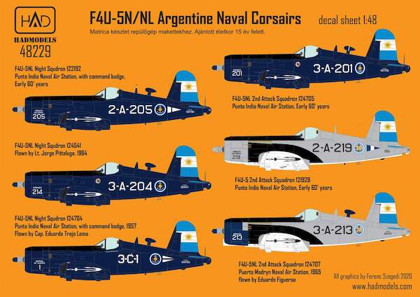 Vought F4U-5N/NL Corsair (Argentine Navy)  HAD48229