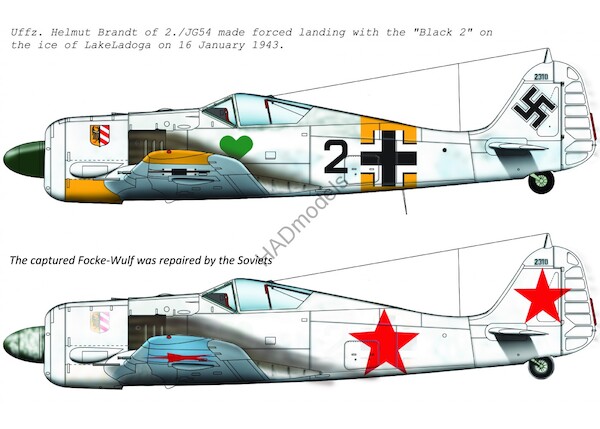 Focke Wulf Fw190A-4 (JG54 Luftwaffe, Soviet AF)  HAD72179