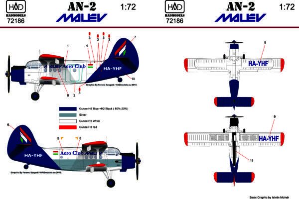 Antonov AN2 (Malev Aero Club)  HAD72186