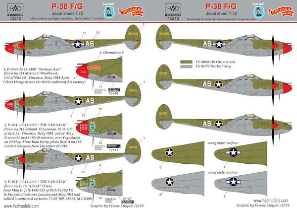 Lockheed P38F/G Lightning  HAD72212