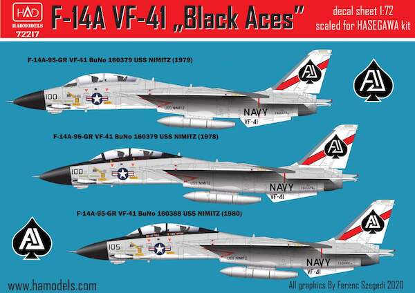 F14A Tomcat (VF41 Black Aces USS Nimitz 1978-1979)  HAD72217