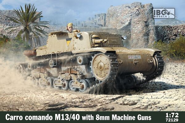Carro Comando M13/40 Italian tank with 8mm machine gun  72129