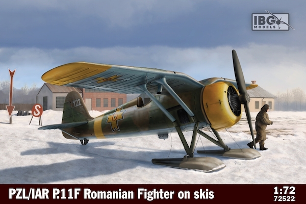PZL/IAR P.11F Romanian Fighter on skis  72522