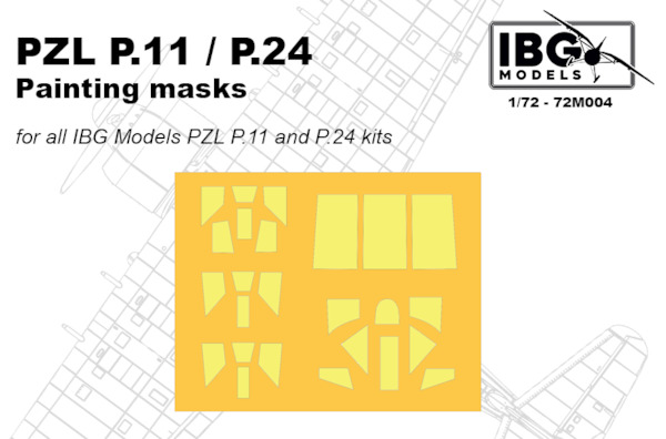 Painting Mask for PZL P11/P24 family (IBG)  IBG72M004