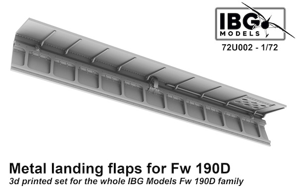 Metal flaps for Focke Wulf FW190D (IBG)  IBG72U002