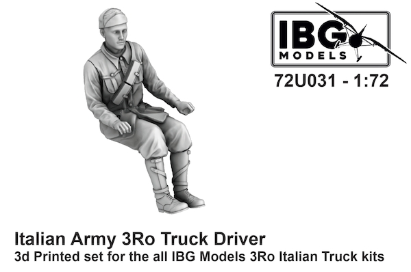 Italian Army 3Ro Truck Driver (1 figure) - (IBG)  IBG72U031