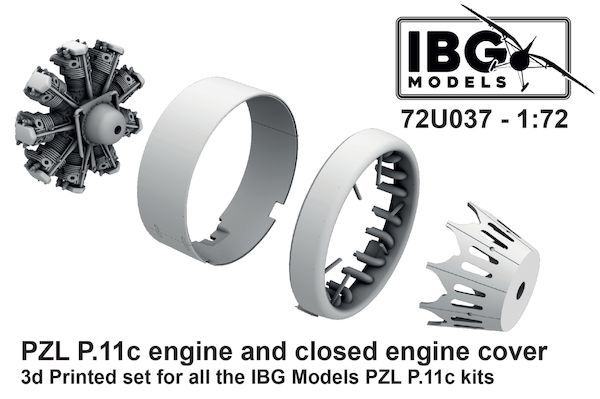 PZL P.11c Engine and Closed Engine Cover(IBG)  IBG72U037