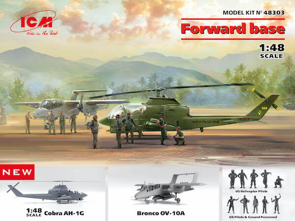 Forward Base: North American OV-10A and AH1G Cobra, Pilots and ground crew sets  48303