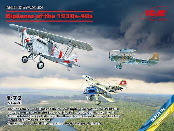 Biplanes 1930-1940 (Po2, Ki1060, He51A)  72210