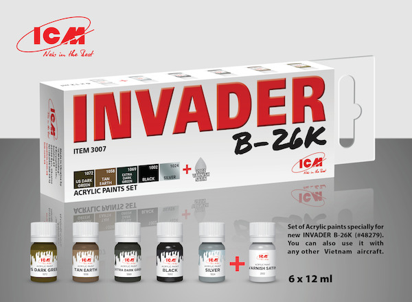 B26K Counter Invader Acrylic paint set  (6 bottles)  ICM3007