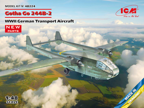Gotha Go 244B-2, WWII German Transport Aircraft  ICM48224