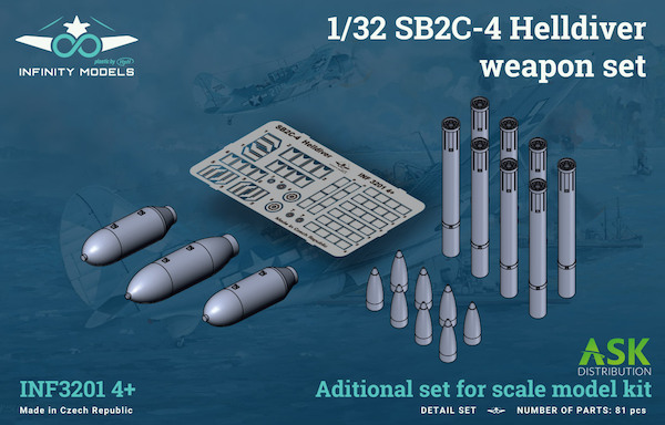 SB2C-4 Helldiver weapon set (bomb and rockets)  INF3201-04+
