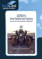 Kfir's Fuel Tanks and Pylons (Italeri/ESCI Mirage III/V)  48021
