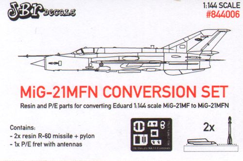 MiG21MFN complete Conversion set (Eduard)  JBR844006