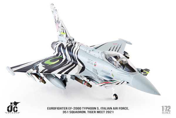 Eurofighter EF2000 Typhoon Italian Air Force, 351 Squadron, Tiger Meets, 2021. Additional stock to arrive in February/March.  JCW-72-2000-009