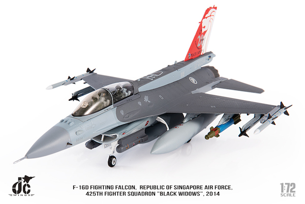 F16D Fighting Falcon Republic of Singapore Air Force, 425th Fighter Squadron  "Black Widows", 2014  JCW-72-F16-015