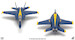 F18E Super Hornet US Navy, Blue Angels 1, 2021  JCW-72-F18-009