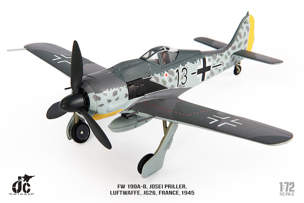 FW190A-8 Luftwaffe JG26, "Black 13' Josef "pips"Priller France, 1945  JCW-72-FW190-003