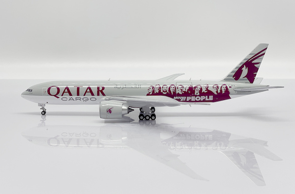 Boeing 777-200LRF Qatar Cargo "Moved by People" A7-BFG "Interactive Series"  XX40114C