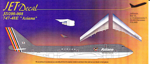 Boeing 747-48E (Asiana "Visit Korea Year 1994")  JD200-008