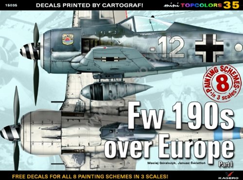 Focke Wulf FW190s over Europe Part I  9788362878574