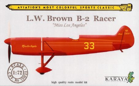 L.W. Brown B-2 Racer `Miss Los Angeles`  KY72021