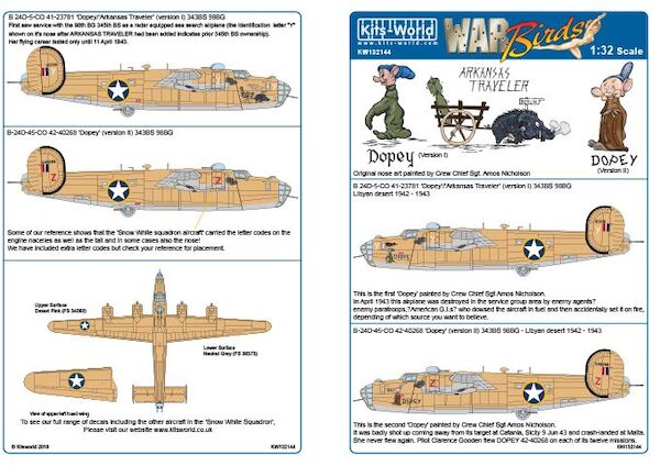 Consolidated B24D Liberator (Double Sheet)  kw132144