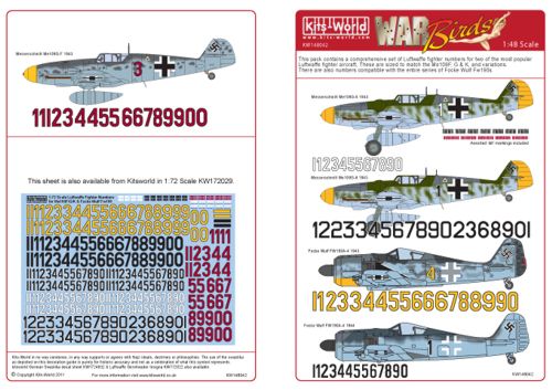 Luftwaffe Fighter Identification Numbers  kw148042
