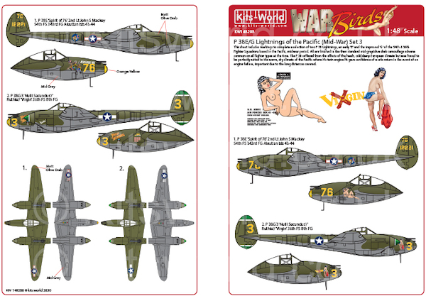 P38E/G Lightnings of the Pacific (Mid War) Set 3  kw148208