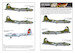 B17G Flying Fortress General Markings, Aircraft ID Numbers& Lettering for Camo AC kw172005