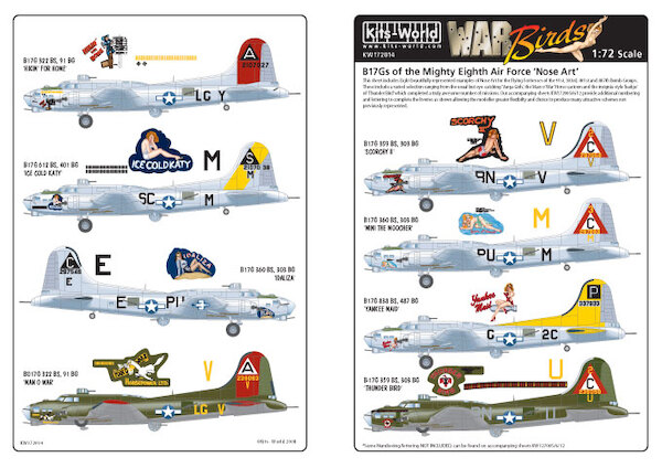 B17G Flying Fortress of the Mighty Eighth Air Force "Nose art"  kw172014