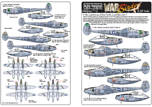 P38L Lightnings of the Pacific (late War) Set 1  KW172207