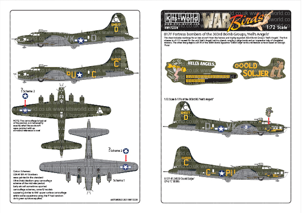 B17F Flying Fortress bombers of the 303BG "Hells Angels"  part1  kw172238