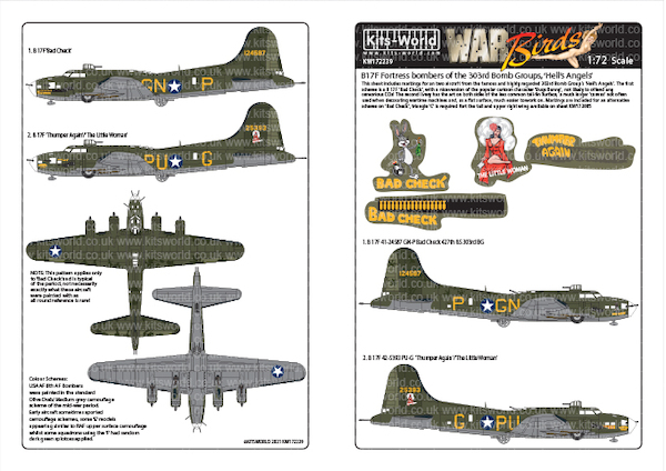 B17F Flying Fortress bombers of the 303BG "Hells Angels"  part 2  kw172239