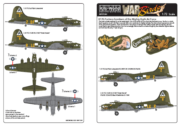 B17G Flying Fortress bombers of the Mighty Eighth Air Force  kw172241