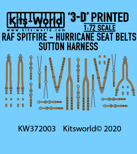 Seat belts RAF Sutton Harnes  Set (Hurricane, Spitfire)  KW3D172003