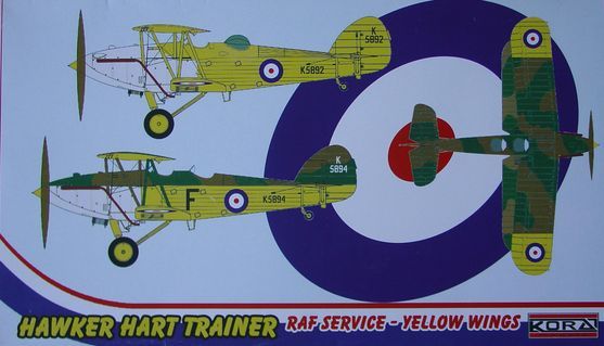 Hawker Hart Trainer - RAF Yellow wings  72174