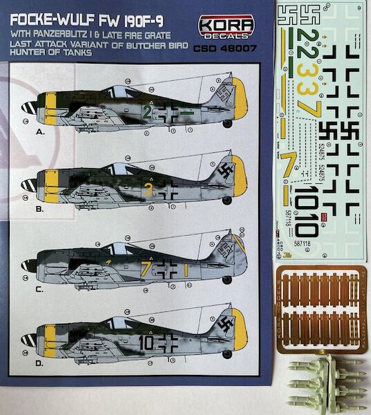 Focke Wulf FW190F-9 with Panzerblitz 1 late Fire Grate Attack Variant  CSD4807