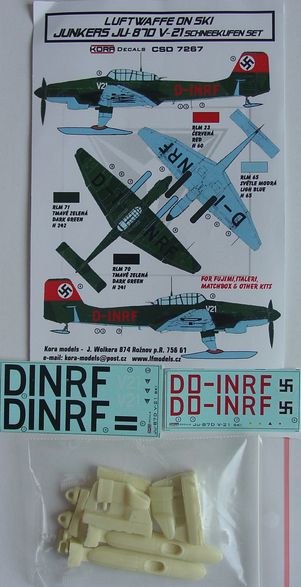 Luftwaffe on Ski: Junkers Ju87D V21 Schneekufen set  CSD7267