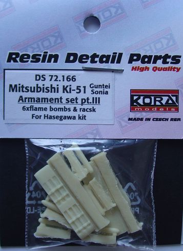 Mitsubishi Ki51 Sonia Armament Set Part 3 (Hasegawa)  DS72166