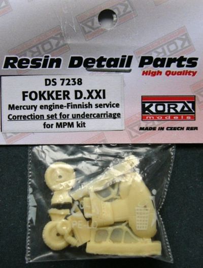 Undercarriage correction set for Fokker DXXI Mercury engine-Finnish service (MPM)  ds7238
