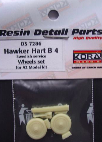 Hawker Hart B4 Wheel set (AZ)  DS7286