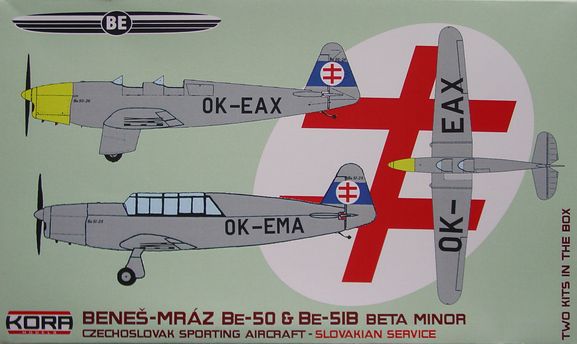 Benes-Mraz Be50 and Be51 Beta Minor Sporting Planes in Slovak service (2 kits included)  72218
