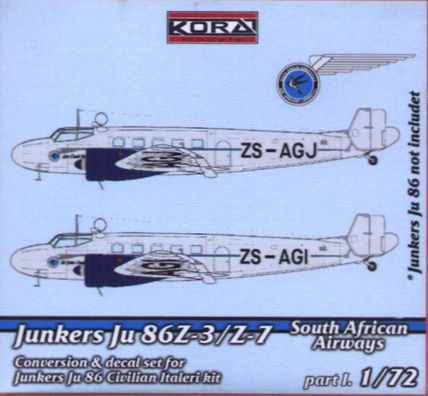 Junkers Ju86Z-3/Z-7 (South African Airways) Part 1  C7250