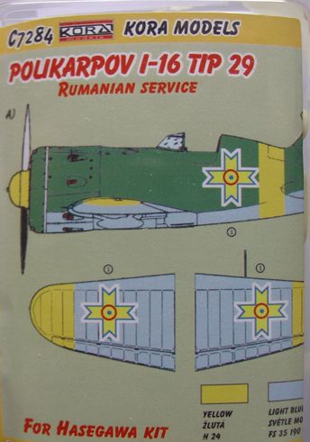 Polikarpov I-16 Tip 29 Rumanian service (Hasegawa)  C7284
