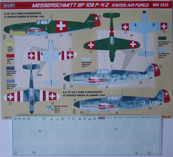 Messerschmitt BF109F-4/Z (Swiss AF)  DEC3223