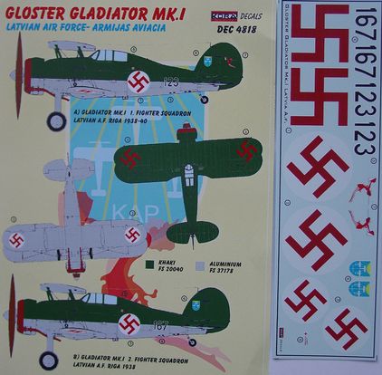 Gloster Gladiator MK1 (Latvian AF)  DEC4818