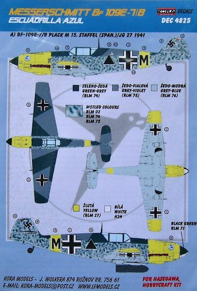 Messerschmitt BF109E-7b (Escuadrilla Azul)  DEC4825