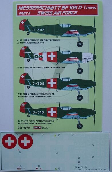 Messerschmitt BF109D-1 David (Swiss AF) Part 2  DEC4870